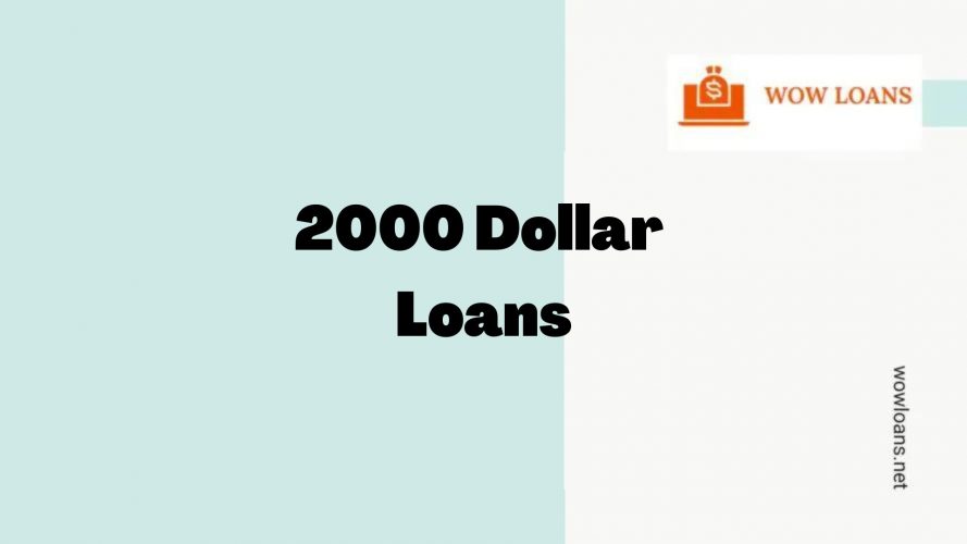 2000 Dollar Loan