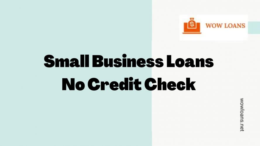 Small Business Loans No Credit Check